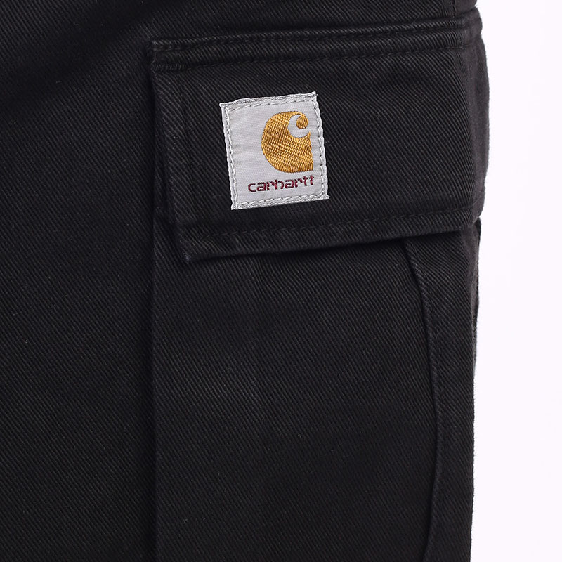мужские черные брюки Carhartt WIP Regular Cargo Pant I029793-garment dyed - цена, описание, фото 8